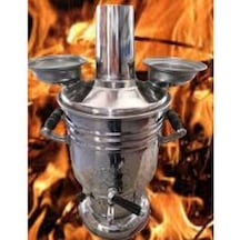 Sözenler Krom Odunlu Kömürlü 6 L Semaver Inox