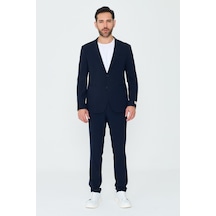 Lacivert Mono Yaka 6 Drop Regular Fit Jogger Takım Elbise Laci Lacivert Mono Yaka 6 Drop Regular Fit Jogger Takım Elbise Laci