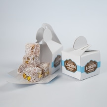 Lokum Atölyesi Duble Kavrulmuş Antep Fıstıklı Mini Lokum Hindistan Cevizi Kaplı 10'lu 250 G