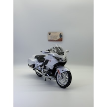 Honda Goldwing Gl 1800 Diecast Motosiklet- 1:9 25 Cm Işıklı
