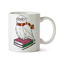 Hp Hedwig Baykuş Kitap Iki Tarafı Baskılı Kupa Bardak Çok Renkli