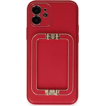 Newface - 873 - İphone 12 Kılıf Coco Elit Kapak - Edntrend - - Kırmızı