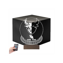 Luvivia Crypto Shiba Bone Coin Kripto Finans 3d Lamba - Masa Gece Lambası Şeffaf