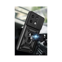 Xiaomi Poco X6 Pro Kılıf Pars Lens Yüzüklü Silikon - Yeşil 0.2M-Çok Renkli