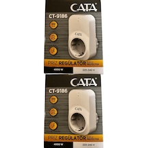 Cata Ct-9186 Akım Ve Çocuk Korumalı Tekli Kablosuz Priz 2 Adet