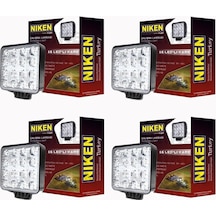 Niken 16 Led Kare Off Road Sis Farı Çalışma Lambası 4 Adet 12-24v