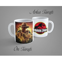 Jurassic Park Porselen Kupa Bardak Beyaz