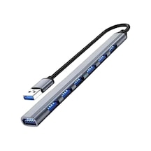 Büro Ev Ofis Cihazları İçin Usb-7hub Metal Dağıtıcı