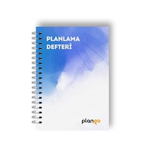 Mavi Suluboya Günlük Planlayıcı Defter - Daily Planner - Ders Çal