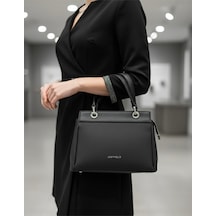 Just Polo Kadın Premium El & Omuz Çantası Ebat 18 X 26 Cm Shoulder Bag Siyah