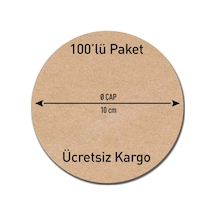 10 Cm Çap 3 Mm Ham Mdf 100'Lü Paket Bardak Altlığı