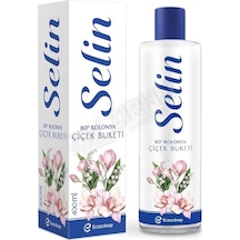 3 Adet Selin Kolonya Çiçek Buketi 400 Ml Pet