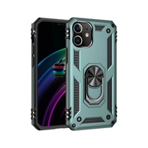 Durukar Apple iPhone Uyumlu 12 Mini Kılıf Sofya Yüzüklü Silikon Kapak - Yeşil