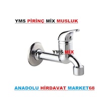 Yms Mix Kısa Musluk Aç Kapa Musluk Pirinç Krom