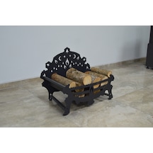 Flame Stove Fs-101ay Ayyıldız Desenli Lazer Kesim Odunluk -