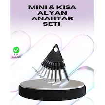 9 Parça Alyan Anahtar Seti Farklı Metrik Ölçü Pratik Taşıma - Lisinya