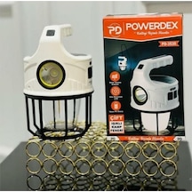 Powerdex PD-3535 Çift Işıklı Güneş Enerjili Kamp Feneri Beyaz