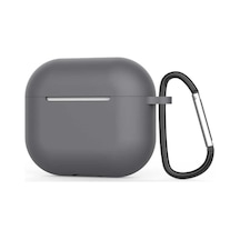 Airpods Uyumlu  3. Nesil Kılıf Mat Kancalı Silikon A11