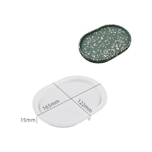 Oval Tabak Silikon Kalıp Alçı Ve Çimento Döküm Kalıbı 1. Kalite Kolay Çıkarma 1 Adet 165mm 122mm