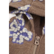 Kız Bebek Fermuarlı Camel Ceket Çok Renkli
