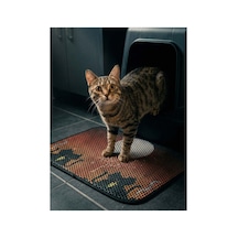 Kedi Elekli Tuvalet Önü Paspası Desenli Sunset - 582146124