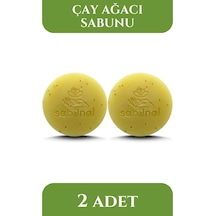 Sabunal Çay Ağacı Sabunu 2 Adet - Akne ve Leke Karşıtı Cilt Görünümü Düzenleyici Doğal Sabun