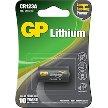 GP CR123A 3V Lityum Blister Pil