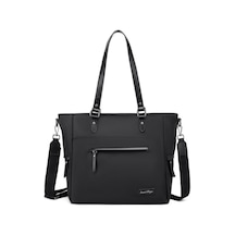 Smart Bags Twill Dimi Kumaş Kadın Omuz Çantası 3323 Siyah