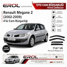 Renault Megane 2 2002-2009 4'lü Mugen Cam Rüzgarlığı