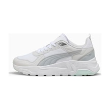 Puma Trinity 2 Lite Aqua Metallics Sneakers Spor Ayakkabı 40070401 Beyaz Gri Beyaz - Gri