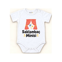 Babylimon Saklambaç Minisi Beyaz Kısa Kollu Çıtçıtlı Bebek Zıbını Beyaz - Saklambaç Minisi - 928161976 Beyaz - Saklambaç Minisi