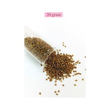Kesme Cam Boncuk 2mm - 20 Gram - Koyu Kahverengi -bnc324