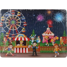 80 Parça Çocuk Puzzle Lunapark