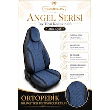 Hyundai Tucson 2010 Ve Sonrası Uyumlu Angel Serisi Tay Tüyü Koltuk Kılıfı Mavi Siyah 05756313