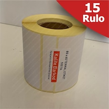 80X60 Termal Etiket 15 Rulo Barkod Etiket Kalite Barkod