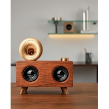 Bluetooth Retro Radyo Hoparlör Ahşap Renk Uuczzzb6speakerrrrr3-1