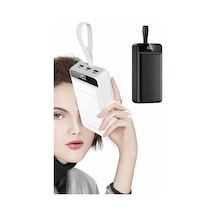50.000 Mah Powerbank Turbo Hızlı Led Göstergeli Android İos Uyumlu Semeglbl - 49 Tnabilir Askılı Beyaz