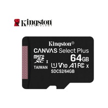 KINGSTON CANVAS SELECT PLUS 64GB MICRO SDHC CLASS10 UHS-I 80MB/s HAFIZA KARTI SDCS2-64GB