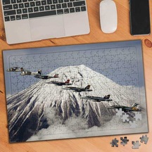 Karlı Dağ Ve Savaş Uçakları 240 Parça Puzzle Yapboz-74695
