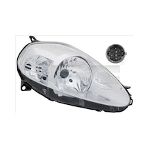 Fiat Punto 2008-2009 Grande Ön Far Elektrikli Motorlu Nikelaj Mor Soket Uyumlu Sağ Oem No: 51840989