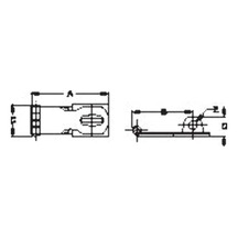 Sea-dog 221130-1 - 2-11/16" U X 1-1/16" W Paslanmaz Çelik Döner Hasp, Gümüş Ahşap