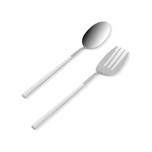 The Mia Ckb0246 Bianco Salata Servis Takımı 2 Parça Gümüş Paslanmaz Çelik