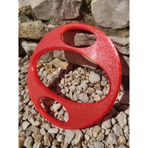 3d Baskı Tpu Köpek Frizbi Esnek Halka Köpek Oyuncağı 20 Cm Fırlatma Ve Yakalama Oyuncağı Kırmızı