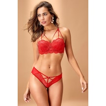 Nurteks 4736 Destekli Sütyen Takımı Kırmızı