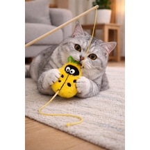 Matatabi Uğurböceği Kedi Oltası Oyuncak Av Modu Açılır