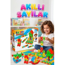 Akıllı Sayılar 100 Parça Rakamlı Matematik İşlemli Eğitici Yapı Oyuncak Seti