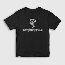 Presmono Unisex Çocuk Bad Vibes Forever Xxxtentacion T-shirt Siyah