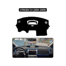 Cıtroen C4 2004-2009torpido Koruma Halısı Siyah Kenar