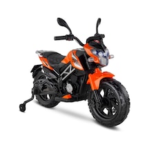 447 Motocross Akülü Motorsiklet 12v Turuncu Turuncu