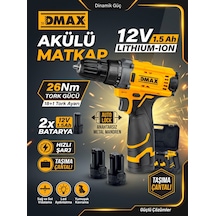 Dmax 12v 1.5ah Akülü Matkap